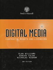 Cover of: Digital Media by Alan Williams, Duncan Calow, Nicholas Higham