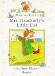 Cover of: Mrs. Fizacerly's Little List (Mouse Tales)