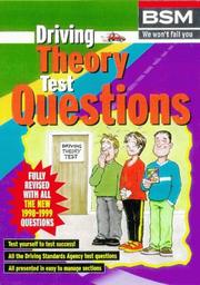 Cover of: Driving Theory Test Questions by British School of Motoring, British School of Motoring