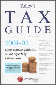 Cover of: Tolley's Tax Guide by Rita Burrows, Arnold Homer