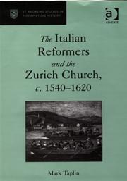 Cover of: The Italian Reformers and the Zurich Church, C.1540-1620 (African Studies from the Netherlands)