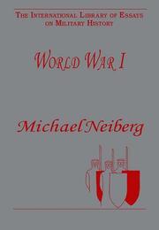 Cover of: World War I (The International Library of Essays in Military History)