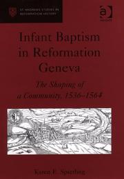 Cover of: Infant Baptism In Reformation Geneva by Karen E. Spierling