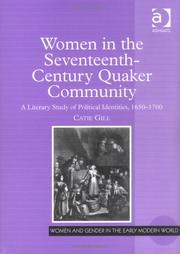 Cover of: Women In The Seventeenth-Century Quaker Community by Catie Gill