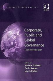 Cover of: Corporate, Public and Global Governance (Global Finance) by 