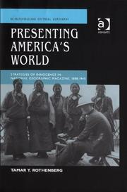 Cover of: Presenting America's World (Re-Materialising Cultural Geography) by Tamar Y. Rothenberg, Tamar Y. Rothenberg