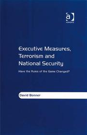 Cover of: Executive Measures, Terrorism and National Security