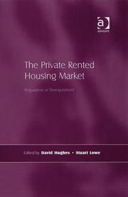 Cover of: The Private Rented Housing Market: Regulation or Deregulation?