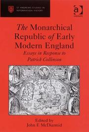 Cover of: The Monarchical Republic of Early Modern England | John F. Mcdiarmid