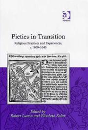 Cover of: Pieties in Transition: Religious Practices and Experiences, C.14001640