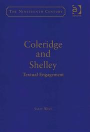 Cover of: Coleridge and Shelley: Textual Engagement (The Nineteenth Century Series)