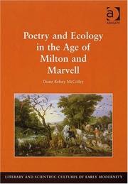 Poetry and Ecology in the Age of Milton and Marvell (Literary and Scientific Cultures of Early Modernity) by Diane Kelsey McColley