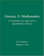 Cover of: Literacy and Mathematics by Jay Abramson, Matthew Isom, Matthew Isom, Jay Abramson