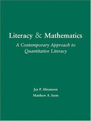 Cover of: Literacy and Mathematics: A Contemporary Approach To Quantitative Literacy