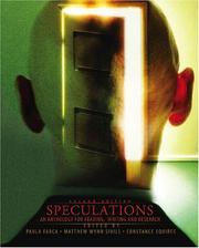 Cover of: Speculations: An Anthology for Reading, Writing, and Research