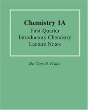 Cover of: Chemistry 1a Notes