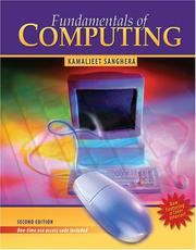 Cover of: Fundamentals of Computing by Kamaljeet Sanghera, Kamaljeet Sanghera