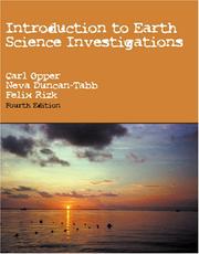 Cover of: Introduction to Earth Science Investigations