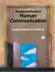 Cover of: Principles and Practice in Human Communication by Eric Morgan, A. Elizabeth Lindsey, Eric Morgan, A. Elizabeth Lindsey