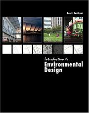 Cover of: Introduction To Environment Design