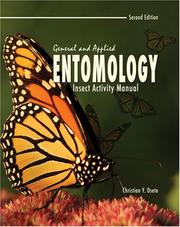 Cover of: General And Applied Entomology: A Lecture Outline