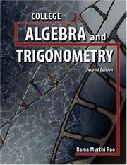 Cover of: College Algebra & Trigonometry | Rama Rao