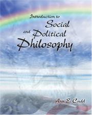 Cover of: INTRODUCTION TO SOCIAL AND POLITICAL PHILOSOPHY
