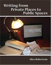 Cover of: Writing From Private Places To Public Spaces