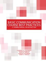 Cover of: Basic Communication Course Best Practices: A Training  Manual For Instructors