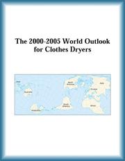 The 2000-2005 World Outlook for Clothes Dryers (Strategic Planning Series) by Research Group, The Clothes Dryers Research Group