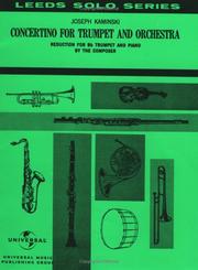 Cover of: Concertino for Trumpet and Piano