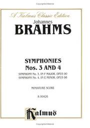 Cover of: Symphonies Nos. 3 & 4: Kalmus Edition