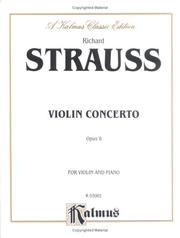 Cover of: Violin Concerto, Op. 8: Kalmus Edition