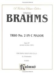 Cover of: Trio in C Major, Op. 87 (Kalmus Edition) | Johannes Brahms
