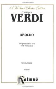 Cover of: Aroldo: Kalmus Edition