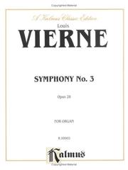 Cover of: Symphony No. 3, Op. 28 (Organ Solo): Kalmus Edition