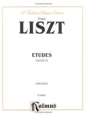 Cover of: Etudes by Franz Liszt