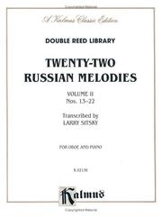 Cover of: Twenty-Two Russian Melodies: For Oboe and Piano