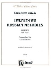 Cover of: Twenty-Two Russian Melodies: For Oboe and Piano : Nos. 1-12