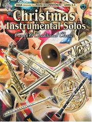 Cover of: Christmas Instrumental Solos by Alfred Publishing