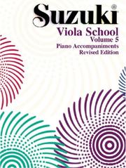 Suzuki Viola School Piano Accompaniment (The Suzuki Method Core Materials) by Alfred Publishing