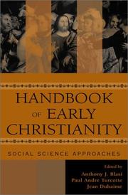 Cover of: Handbook of Early Christianity by Anthony J. Blasi