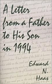 Cover of: A Letter from a Father to His Son in 1994 | Edward N. Haas