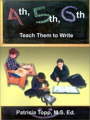 Cover of: 4Th, 5th, 6th: Teach Them to Write