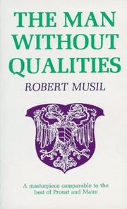 Cover of: Man without Qualities by Robert Musil