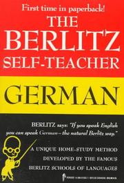 Cover of: The Berlitz self-teacher, German