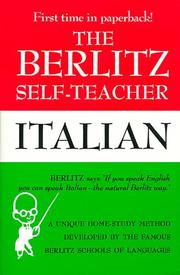Cover of: The Berlitz self-teacher, Italian