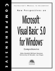 Cover of: New Perspectives on Microsoft Visual Basic 5.0 for Windows by Mike Ekedahl, Bill Newman