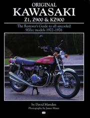 Cover of: Original Kawasaki: Z1, Z900 & Kz900 (Bay View Books)