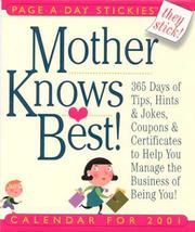 Cover of: Mother Knows Best 2001 Calernar